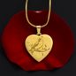 Cardinal Bird Heart Necklace