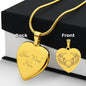 Memorial Necklace Engraved Heart Necklace-[Heartfelt Family Gift]