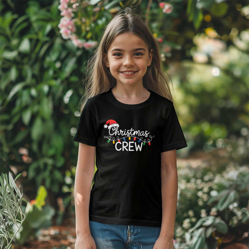 Christmas Crew Youth Holiday Lights T-shirt