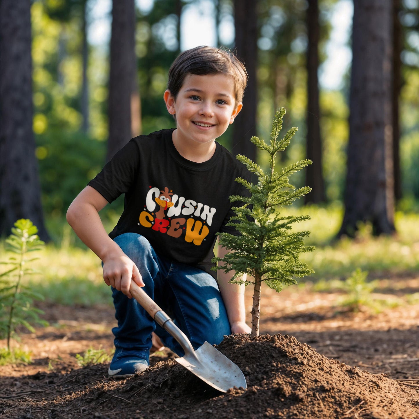 Cousin Crew Youth Thanksgiving T-shirt