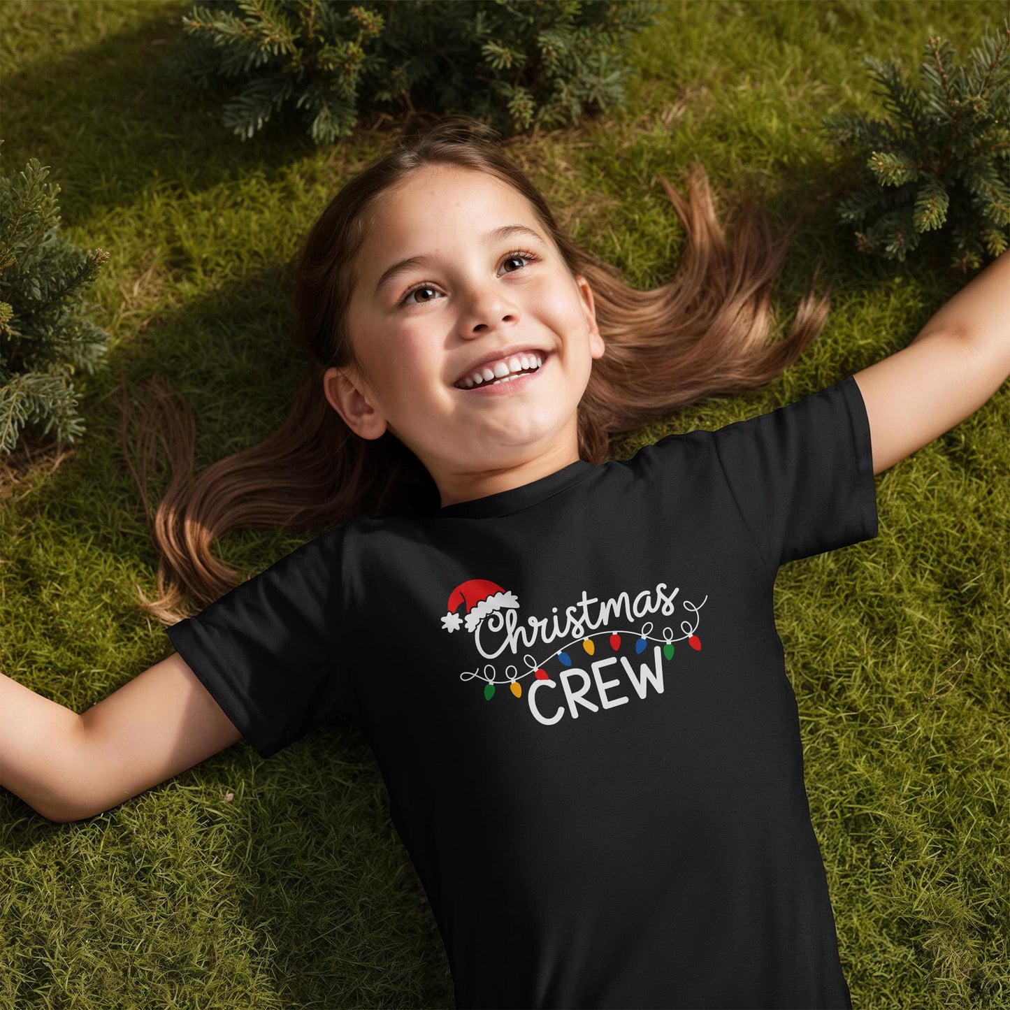 Christmas Crew Youth Holiday Lights T-shirt