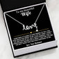 To My Wife Love Necklace