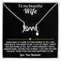 To My Wife Love Necklace