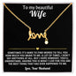 To My Wife Love Necklace