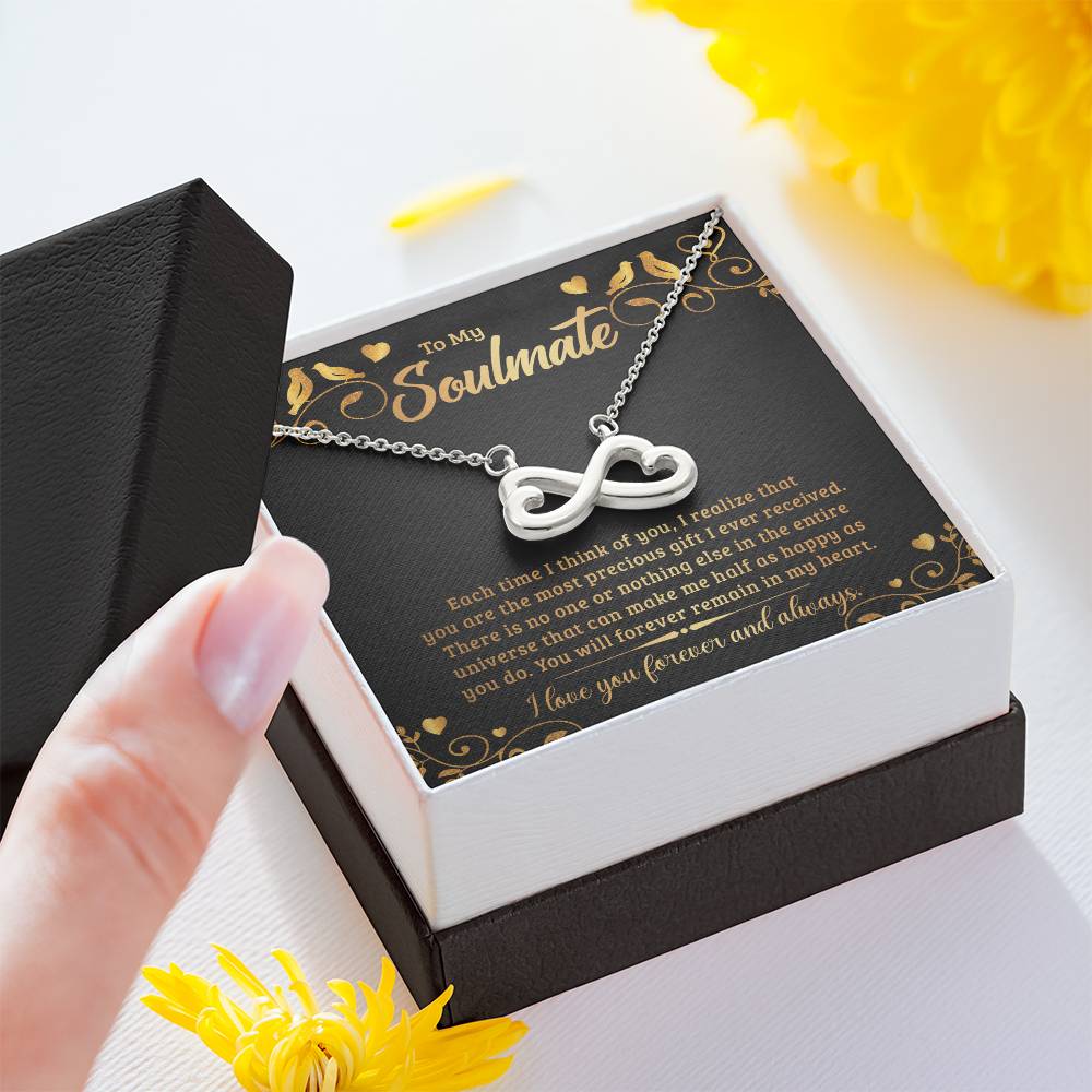 To My Soulmate endless love necklace-[Heartfelt Family Gift]