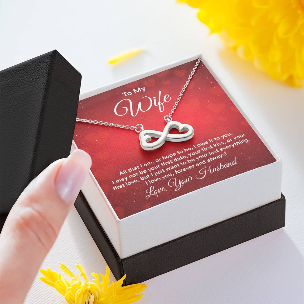 To my wife endless love necklace-[Heartfelt Family Gift]