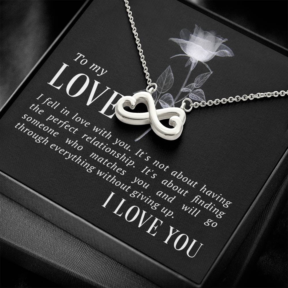 To my love endless love necklace-[Heartfelt Family Gift]