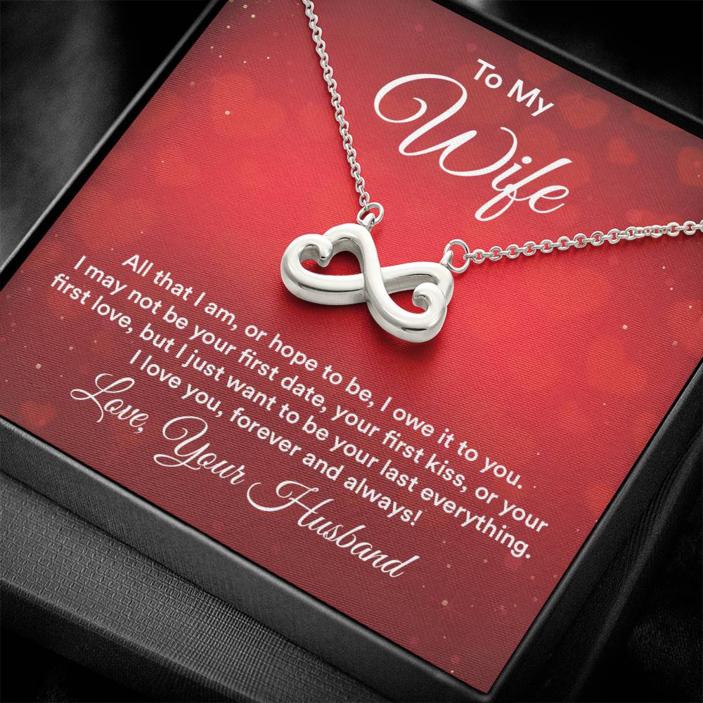 To my wife endless love necklace-[Heartfelt Family Gift]
