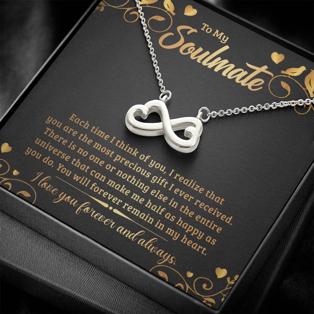 To My Soulmate endless love necklace-[Heartfelt Family Gift]