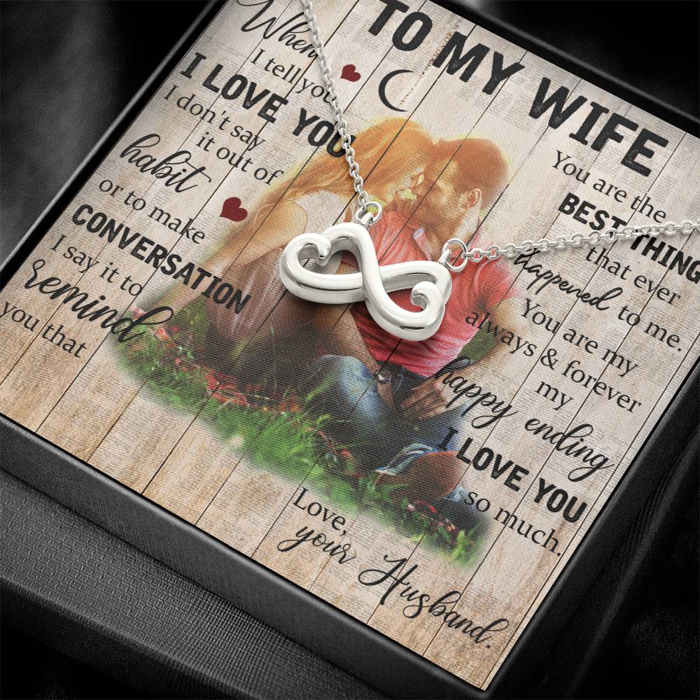 Wife Endless Love Necklace-[Heartfelt Family Gift]