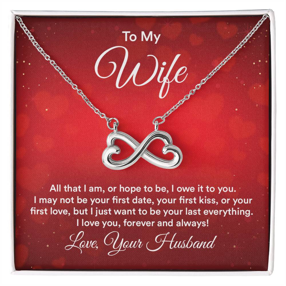 To my wife endless love necklace-[Heartfelt Family Gift]