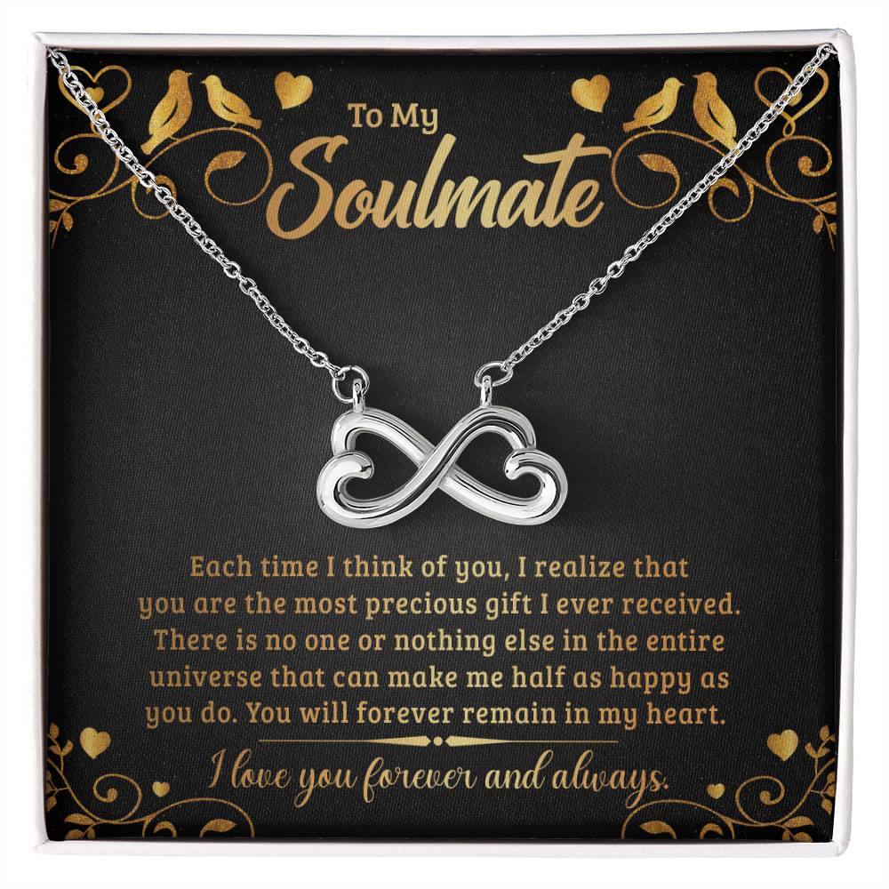 To My Soulmate endless love necklace-[Heartfelt Family Gift]
