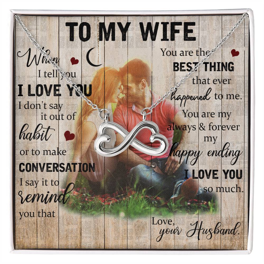 Wife Endless Love Necklace-[Heartfelt Family Gift]