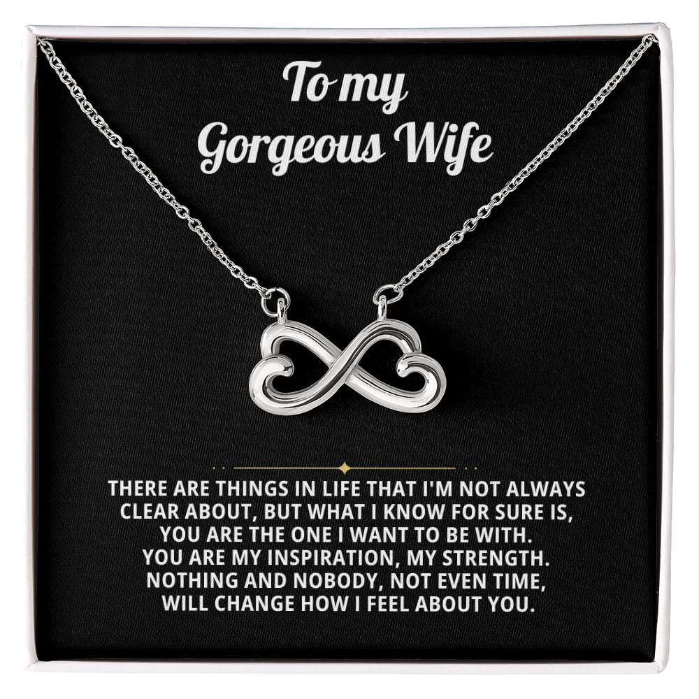 To My Wife Endless Love Necklace Gift