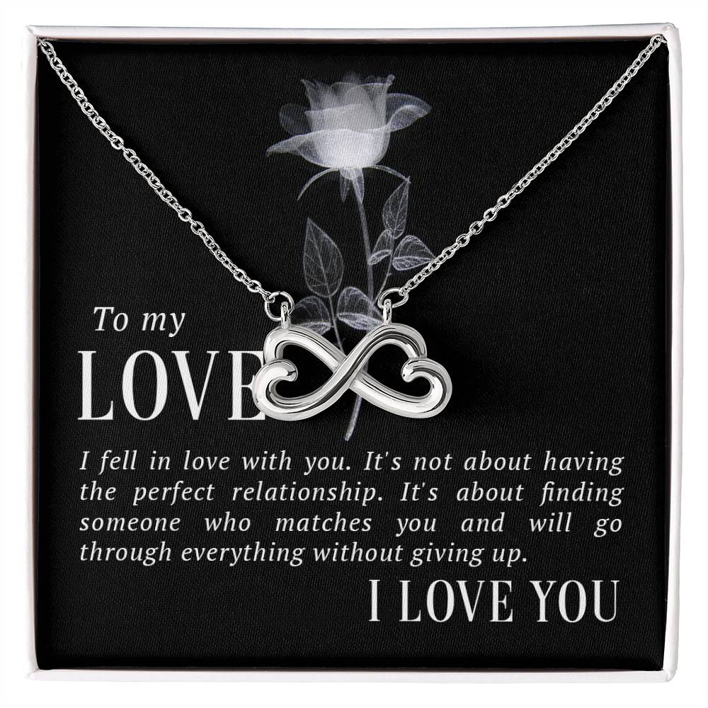 To my love endless love necklace-[Heartfelt Family Gift]