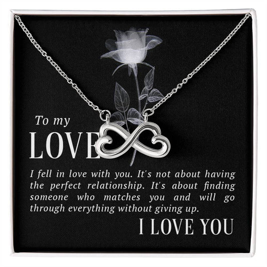To my love endless love necklace-[Heartfelt Family Gift]