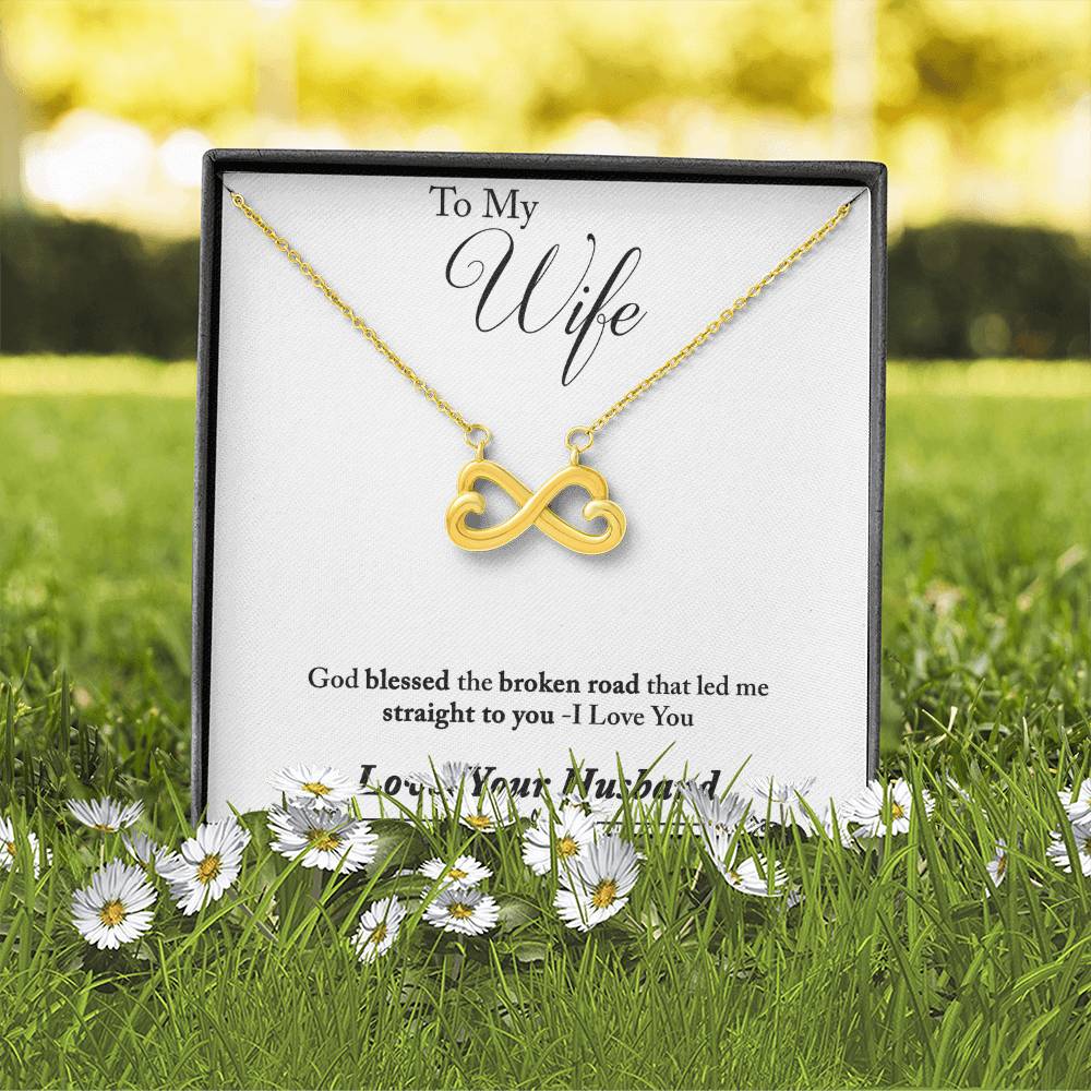 Husband to wife Endless Love Necklace-[Heartfelt Family Gift]