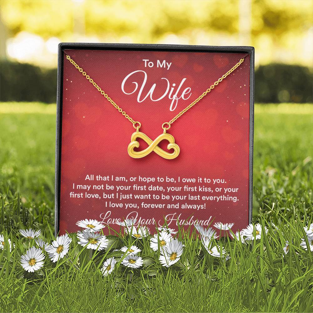 To my wife endless love necklace-[Heartfelt Family Gift]