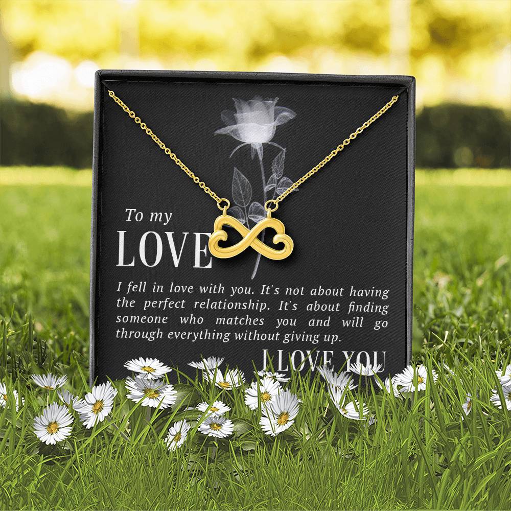 To my love endless love necklace-[Heartfelt Family Gift]