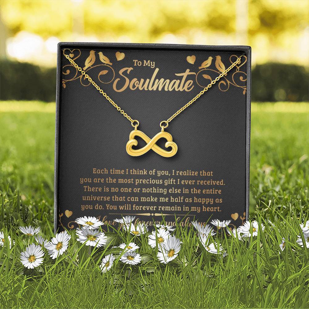 To My Soulmate endless love necklace-[Heartfelt Family Gift]