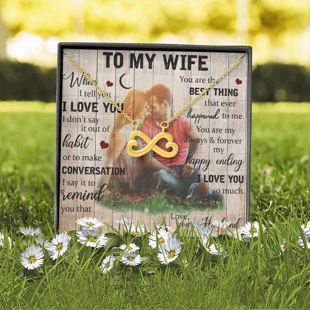 Wife Endless Love Necklace-[Heartfelt Family Gift]