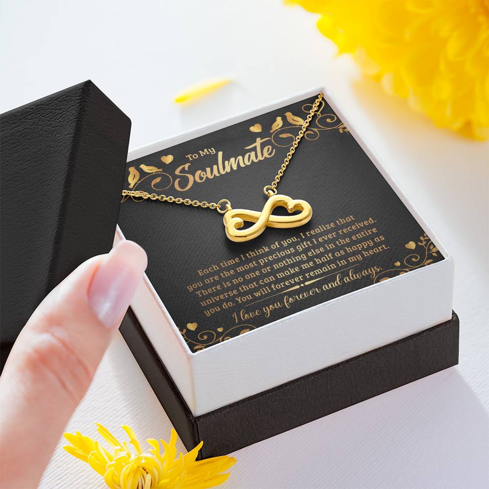 To My Soulmate endless love necklace-[Heartfelt Family Gift]