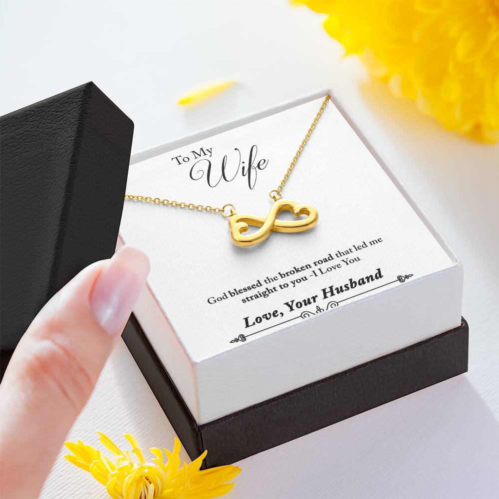 Husband to wife Endless Love Necklace-[Heartfelt Family Gift]