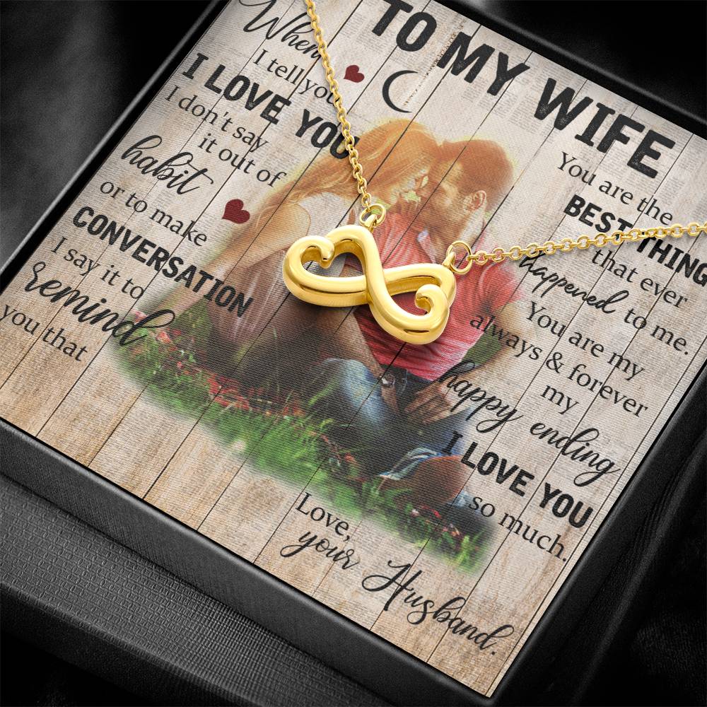 Wife Endless Love Necklace-[Heartfelt Family Gift]