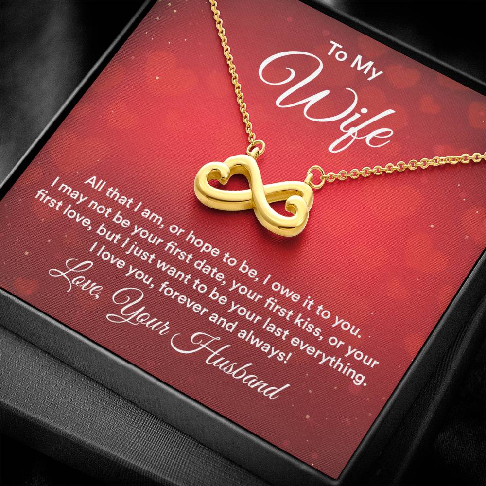 To my wife endless love necklace-[Heartfelt Family Gift]
