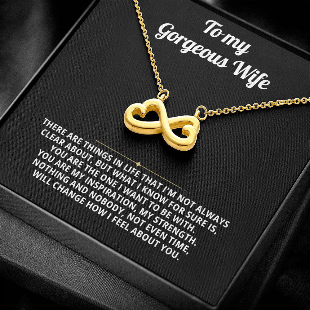 To My Wife Endless Love Necklace Gift