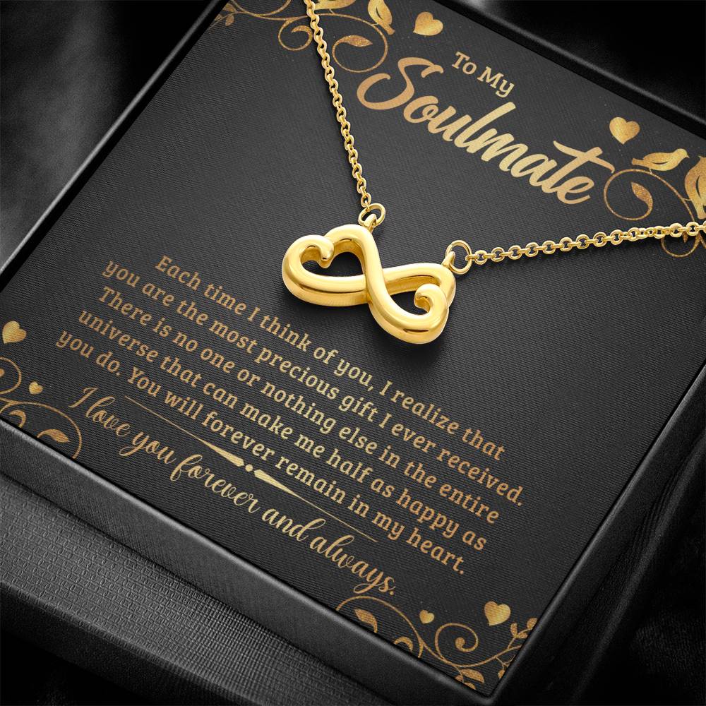 To My Soulmate endless love necklace-[Heartfelt Family Gift]