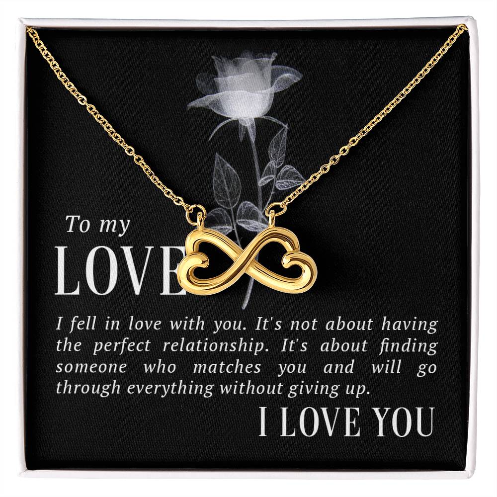 To my love endless love necklace-[Heartfelt Family Gift]