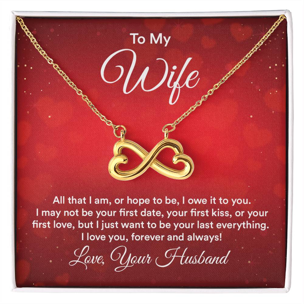 To my wife endless love necklace-[Heartfelt Family Gift]