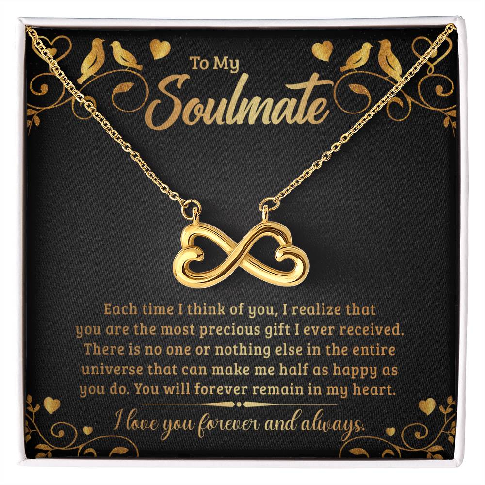 To My Soulmate endless love necklace-[Heartfelt Family Gift]