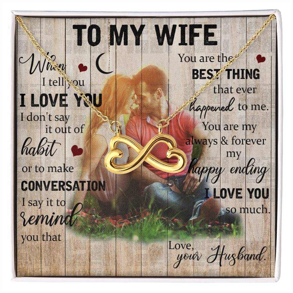 Wife Endless Love Necklace-[Heartfelt Family Gift]