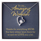 To An Amazing Women Heart Necklace Gift-[Heartfelt Family Gift]
