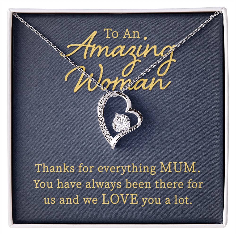 To An Amazing Women Heart Necklace Gift-[Heartfelt Family Gift]