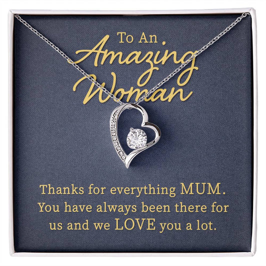To An Amazing Women Heart Necklace Gift-[Heartfelt Family Gift]
