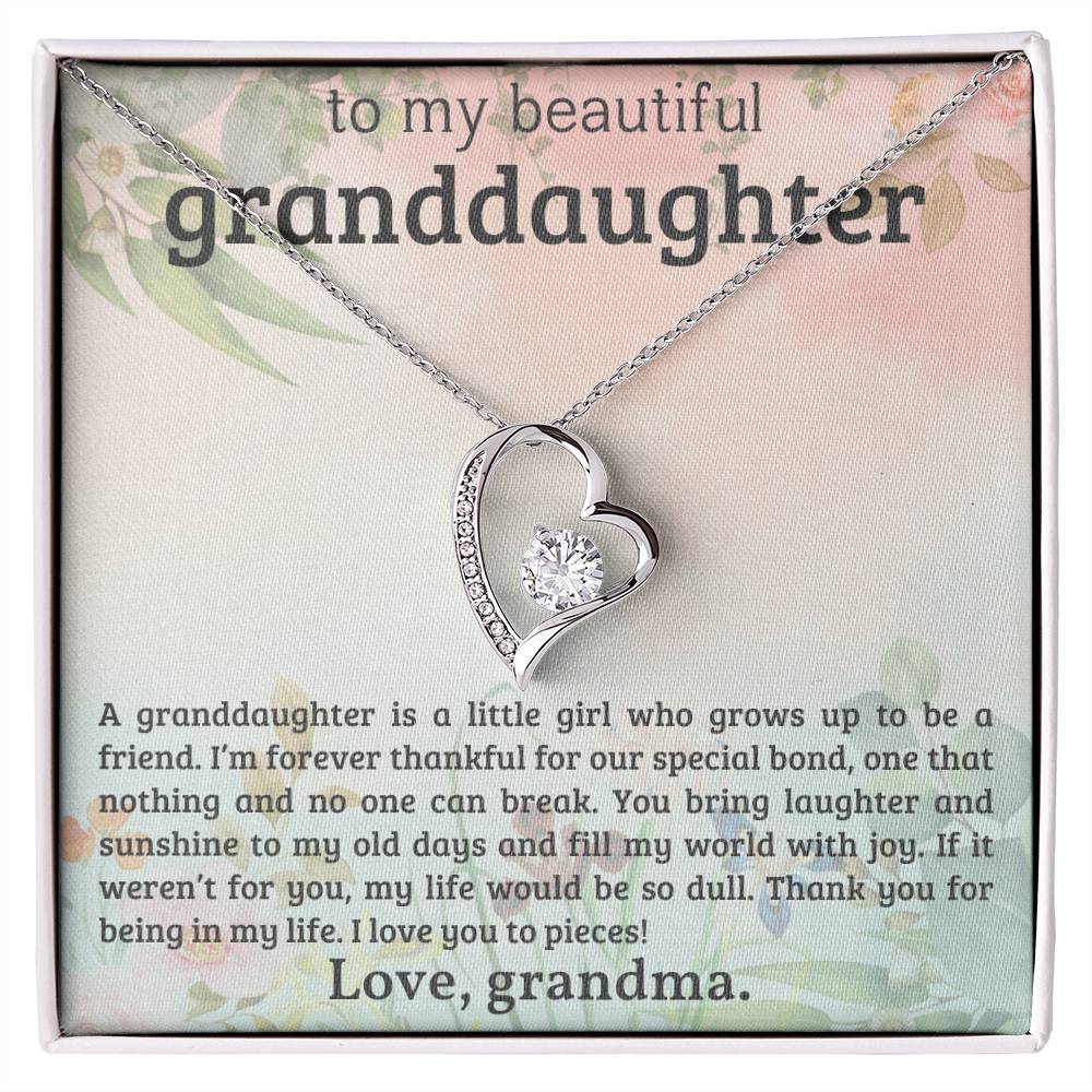 Granddaughter Necklace - Christmas or Birthday Gift - Personalized-[Heartfelt Family Gift]