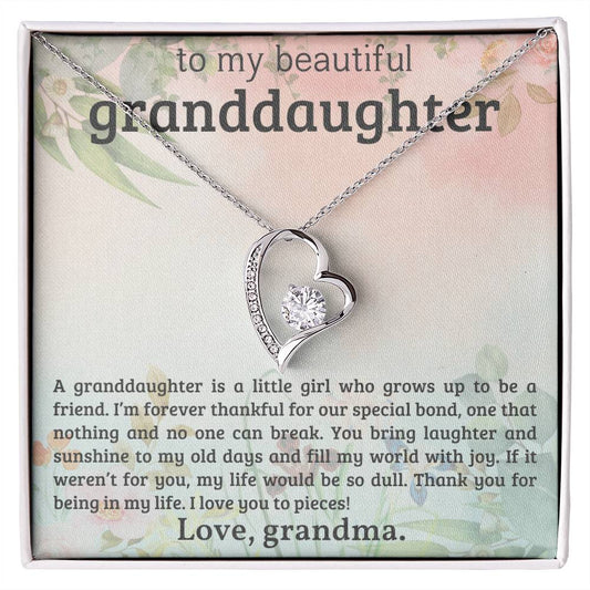 Granddaughter Necklace - Christmas or Birthday Gift - Personalized-[Heartfelt Family Gift]