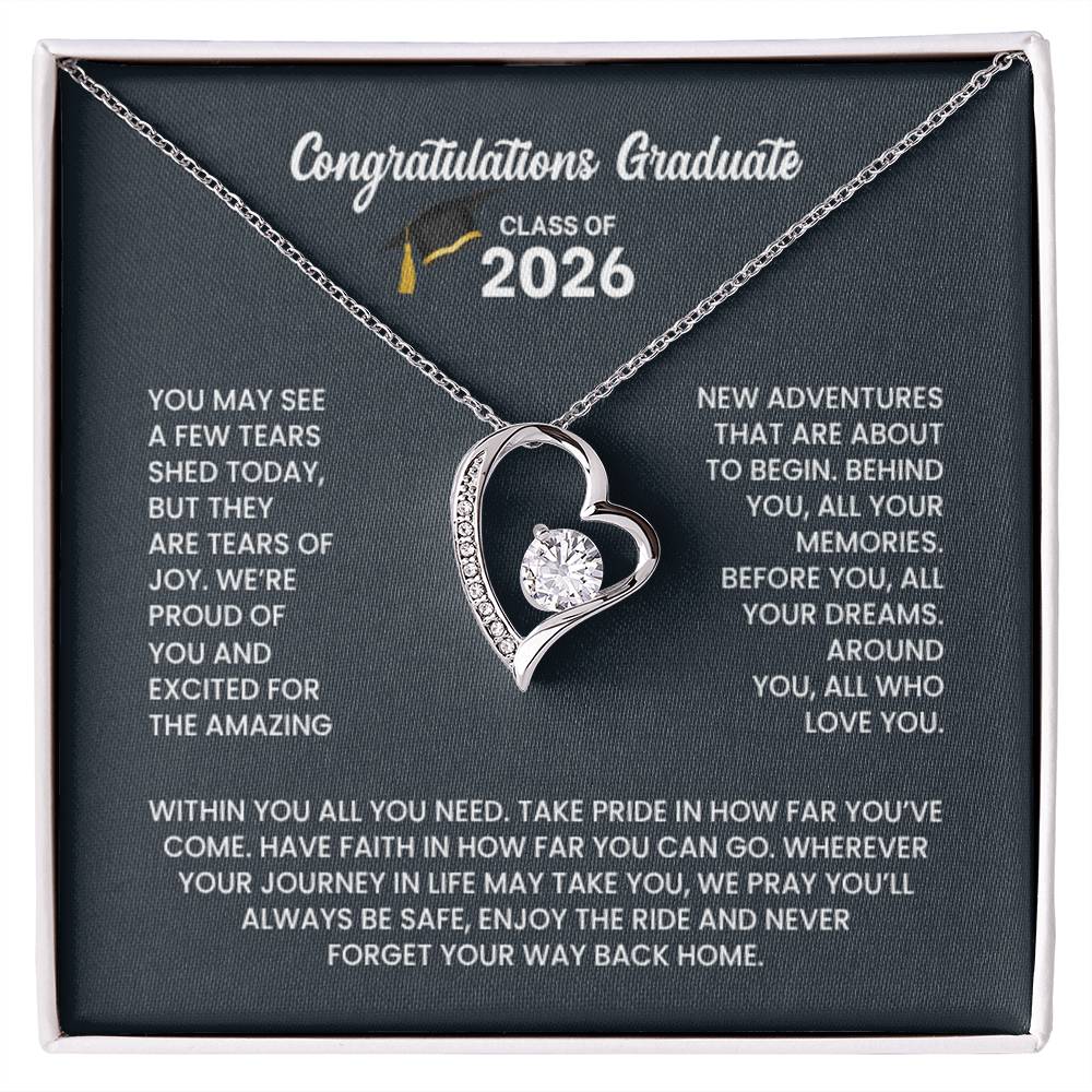 Class of 2026 Graduation Necklace Gift
