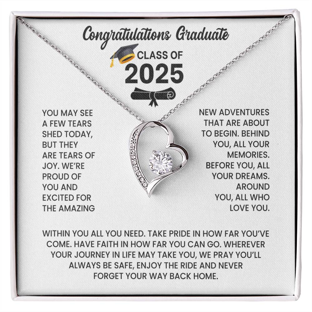 Class of 2026 Graduation Necklace Gift - Heart
