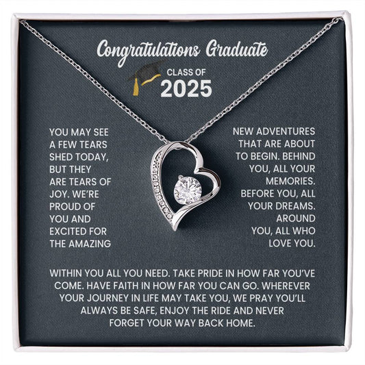 Class of 2026 Graduation Necklace Gift - Heart