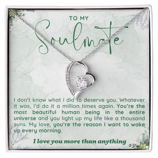 Soulmate Necklace Perfect Gift for Girlfriend or Wife on Birthday Valentines Day or Christmas-[Heartfelt Family Gift]