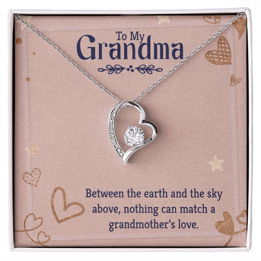To my grandmother Heart Necklace Gift-[Heartfelt Family Gift]
