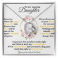 To My Daughter - Personalized Love and Light Heart Necklace Gift-[Heartfelt Family Gift]