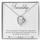 Friendship Heart Necklace Gift-[Heartfelt Family Gift]