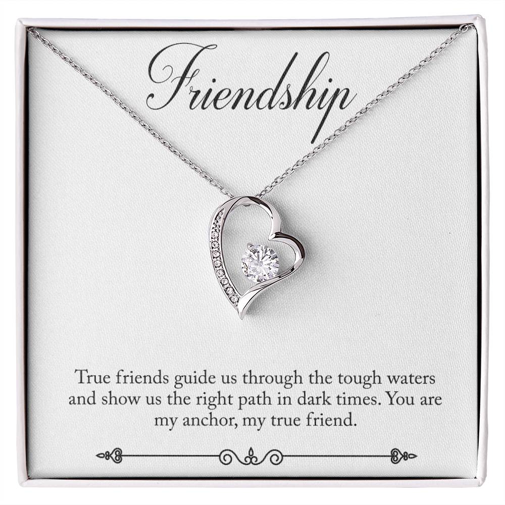 Friendship Heart Necklace Gift-[Heartfelt Family Gift]