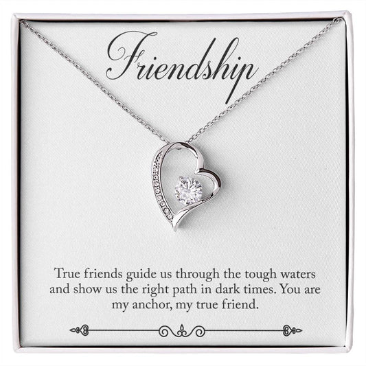 Friendship Heart Necklace Gift-[Heartfelt Family Gift]