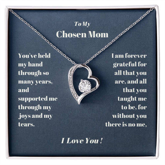 Chosen Mom Heart Necklace Gift-[Heartfelt Family Gift]